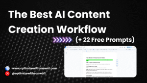 AI content creation workflow