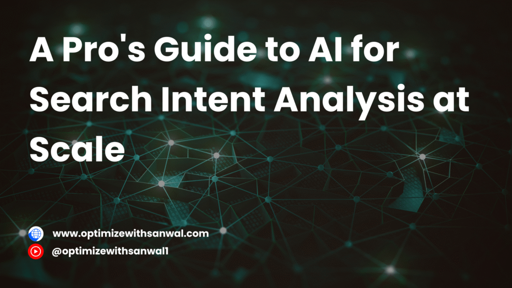 AI for search intent analysis
