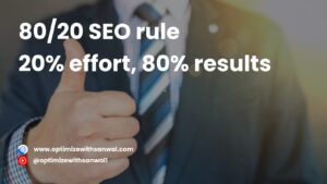 what is the 80/20 rule for seo