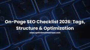 on-page SEO checklist 2026
